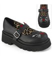 RENEGADE-56 Plateau Schuhe - Schwarz Matt | DemoniaCult