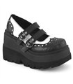 SHAKER-27 Plateau Schuhe - Schwarz Matt | Demonia 