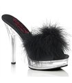 MAJESTY-501F-8 Plateau Pantoffelette - Schwarz | Fabulicious
