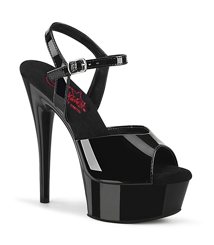 EXCITE-609 Plateau Sandalette - Schwarz | Pleaser
