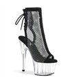 ADORE-1018RM Platform Ankle Boots - Black Mesh up | Pleaser