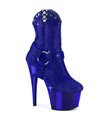 ADORE-1029CHRS Plateau Stiefeletten - Blau | Pleaser