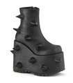 SLAY-77 Plateau Stiefelette - Schwarz | Demonia
