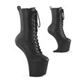 CRAZE-1040 Platform Ankle Boot - Black Matt | Pleaser