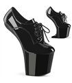 CRAZE-860 Platform Pumps - Black Shiny | Pleaser