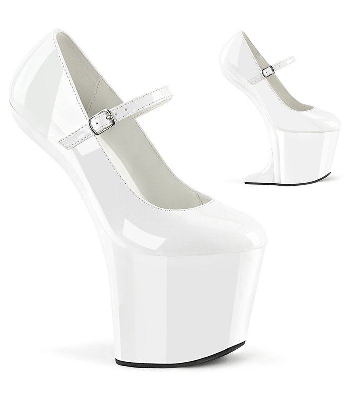 Platform High Heel Mules - MAJESTY-502 - Clear | Pleaser buy cheap online!