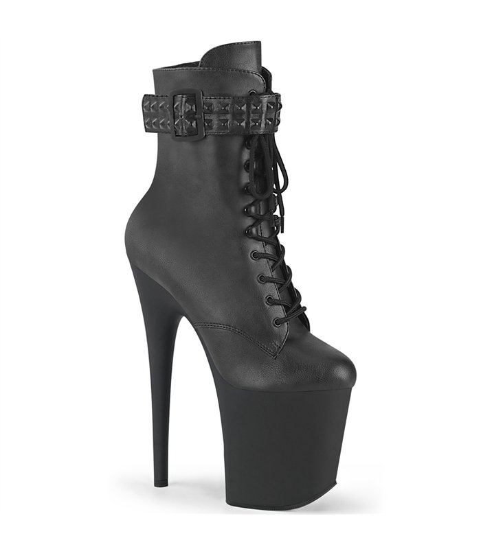 FLAMINGO-1020STR Extrem Plateau Heels - Schwarz | Pleaser
