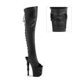 RAPTURE-3019 Overknee Stiefel - Schwarz Matt | Pleaser