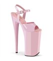 BEYOND-009 Plateau Sandalette - Pink Lack | Pleaser