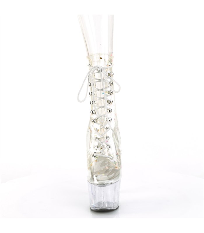 ADORE-1020C-2 Plateau Stiefel - Transparent | Pleaser
