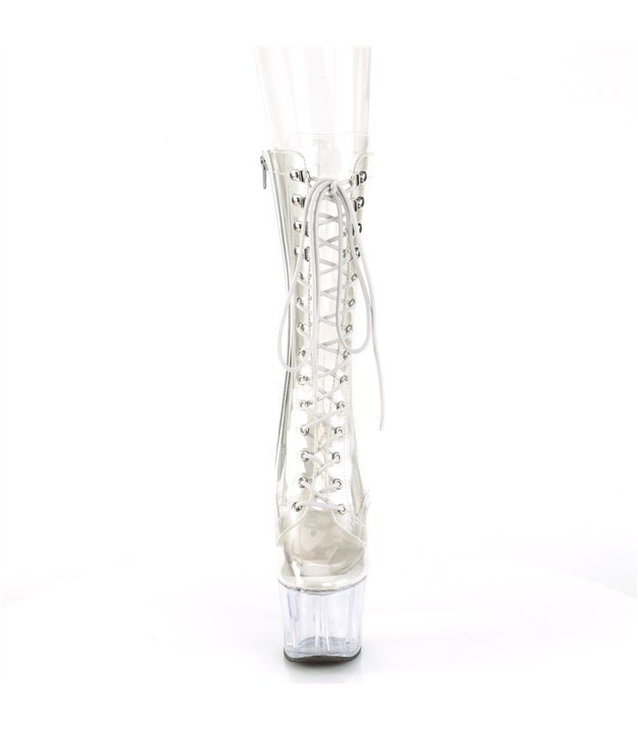 ADORE-1050C Plateau Stiefel - Transparent | Pleaser
