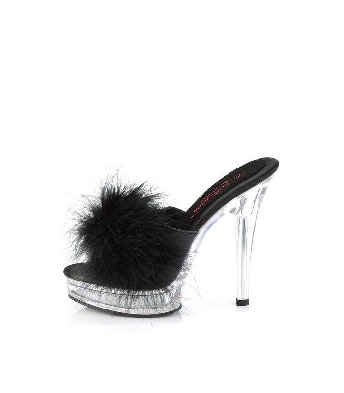 MAJESTY-501F-8 Plateau Pantoffelette - Schwarz | Fabulicious
