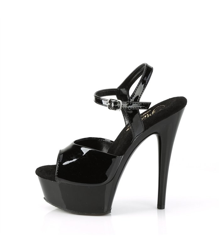 EXCITE-609 Plateau Sandalette - Schwarz | Pleaser
