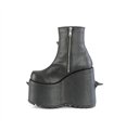 SLAY-77 Plateau Stiefelette - Schwarz | Demonia
