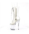 FLAMINGO-1050C Extrem Plateau Heels - Transparent | Pleaser
