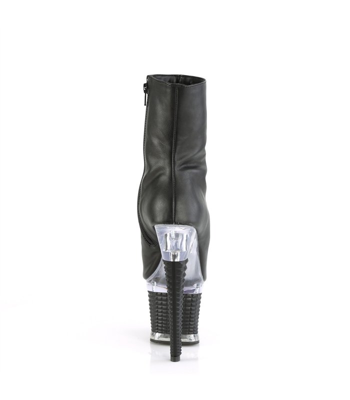 SPECTATOR-1012 Plateau Stiefelette - Schwarz Matt | Pleaser
