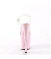 FLAMINGO-808 High Heels Sandalette - Transparent/Rosa | Pleaser
