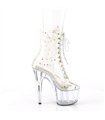 ADORE-1020C-2 Plateau Stiefel - Transparent | Pleaser
