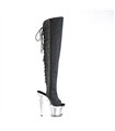 SPECTATOR-3019 Plateau Stiefel - Schwarz | Pleaser