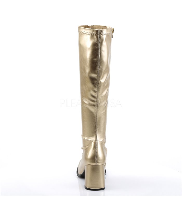 Retro Stiefel GOGO-300 - PU Gold