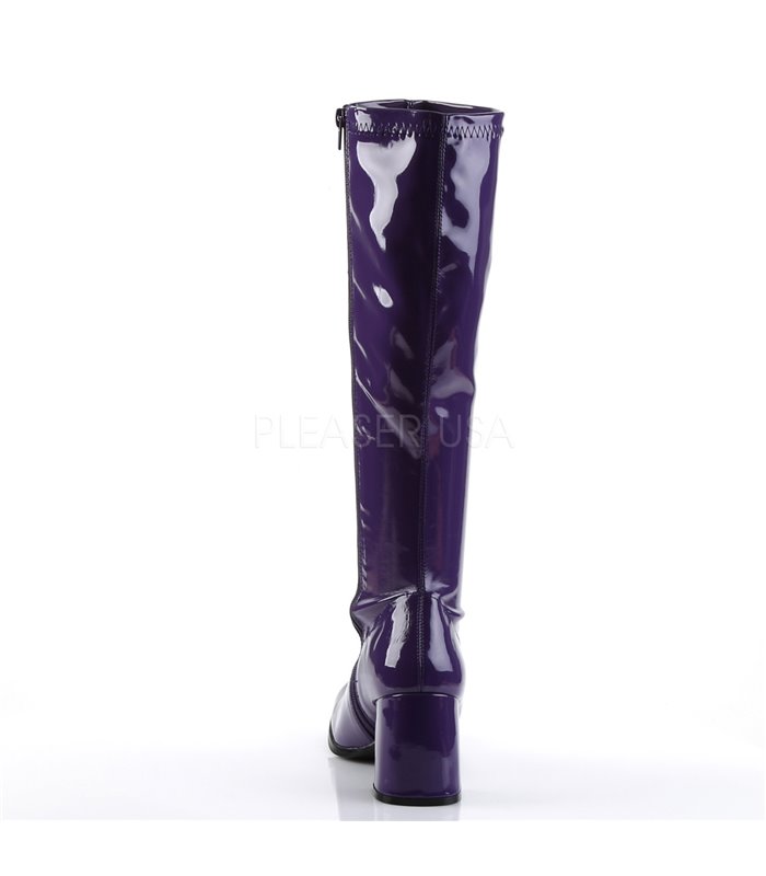 Retro Stiefel GOGO-300 - Lack Lila