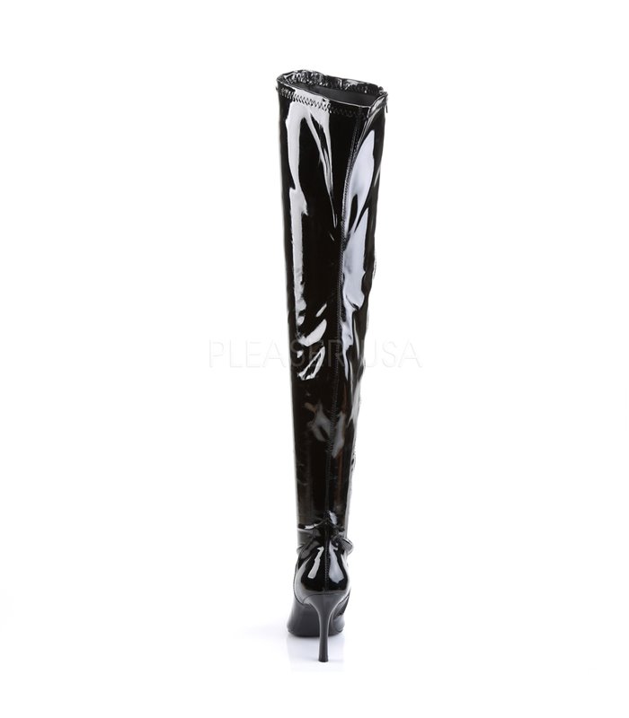 Overknee Stiefel LUST-3000 - Lack Schwarz