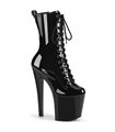 ENCHANT-1040 Platform Boots - Black Patent