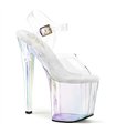 ENCHANT-708HT platform sandal - transparent shimmer | Pleaser