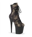 FLAMINGO-1020CM Plateau Stiefelette - Tarnfarben/Camouflage | Pleaser