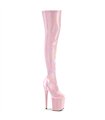 FLAMINGO-3000HWR Platform Overknee Boots - Pink Shimmer | Pleaser