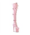 FLAMINGO-3028 Overknee Plateau Stiefel Rosa | Pleaser