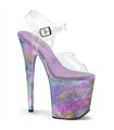 FLAMINGO-808NEB Platform Sandal - Multicolor | Pleaser