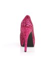 Plateau Pumps TEEZE-06GW - Glitter Hot Pink (Weit)