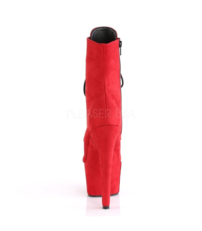 Plateau Schnürstiefelette ADORE-1020FS - Rot