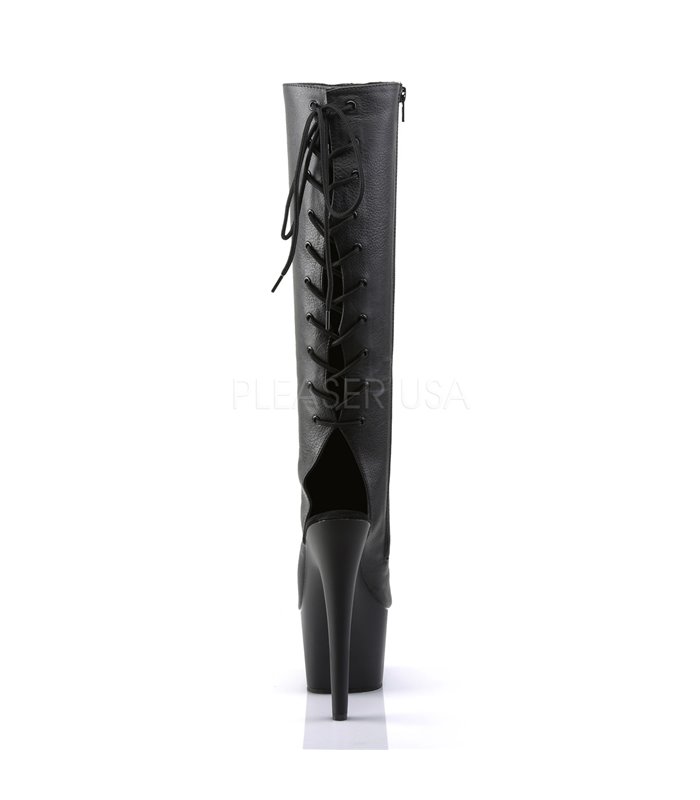 Plateau High Heels ADORE-2018 - PU Schwarz