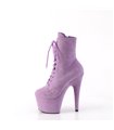 ADORE-1020FS Plateau Stiefelette - Violett Samt | Pleaser