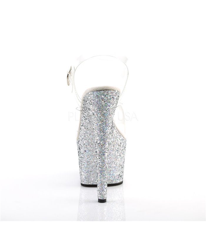 Plateau High Heels ADORE-708LG - Silber