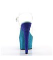 Plateau High Heels ADORE-708OMBRE - Aqua/Blau