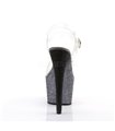 Plateau High Heels ADORE-708OMBRE - Silber/Schwarz