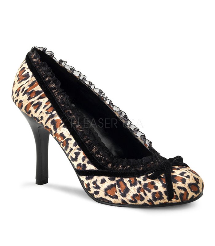 Leo Pumps DAINTY-420 - Satin Leopard