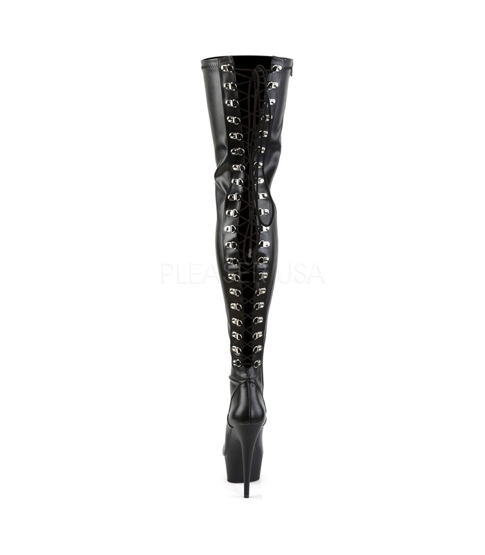 Overknee Stiefel DELIGHT-3063 - PU Schwarz