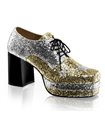 Herren Plateauschuh GLAMROCK-02 - Gold Glitter