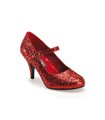 Mary Janes GLINDA-50G - Glitter Rot