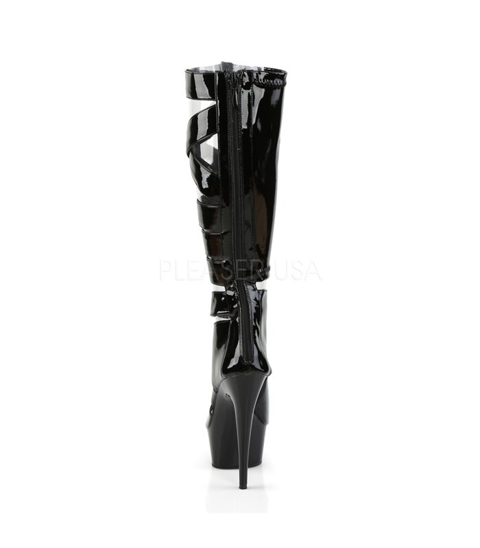 Gladiator High Heels DELIGHT-600-49 - Schwarz