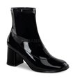 Klassische Stiefelette GOGO-150 - Lack Schwarz