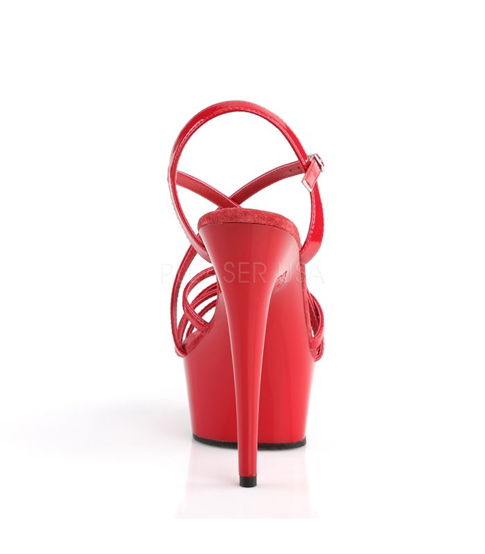 Plateau Sandalette DELIGHT-613 - Rot