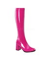 Retro Stiefel GOGO-300 - Lack Hot Pink