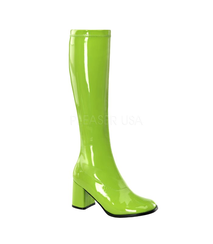 Retro Stiefel GOGO-300 - Lack Lime