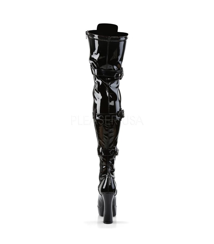 Overknee Stiefel ELECTRA-3028 - Lack  Schwarz