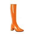 Retro Stiefel GOGO-300 - Lack Orange